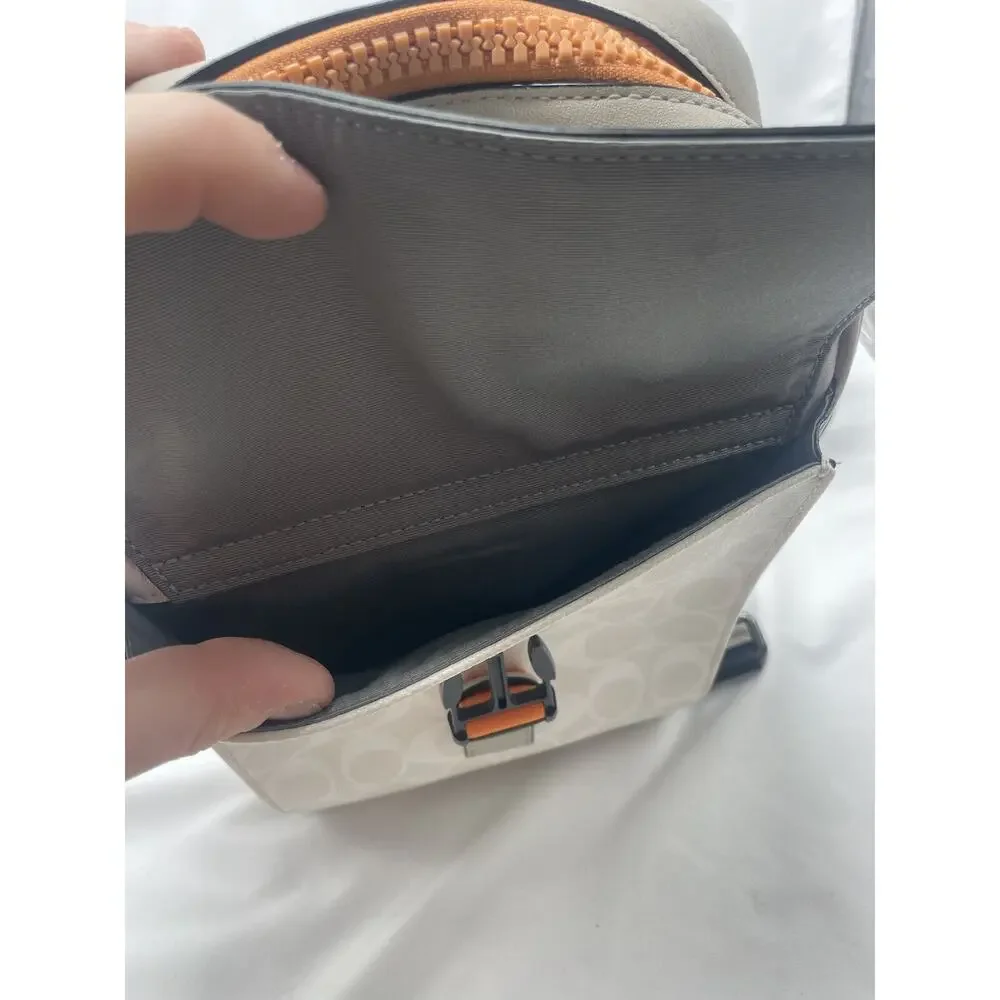 Coach Track Pack In Colorblock‎ Signature Canvas C8126